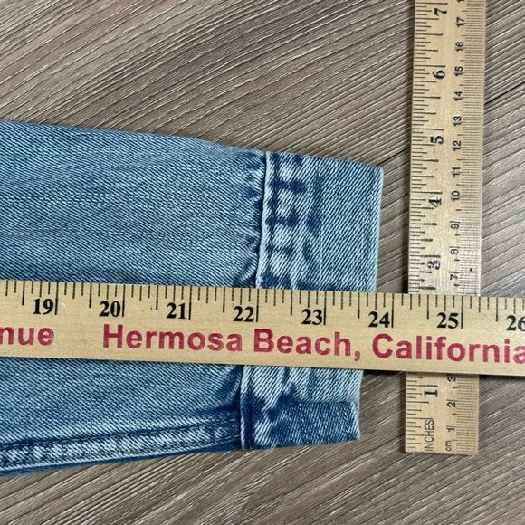 GAP Puff Sleeve Icon Denim Jean Jacket Indigo Blue - Picture 15 of 15